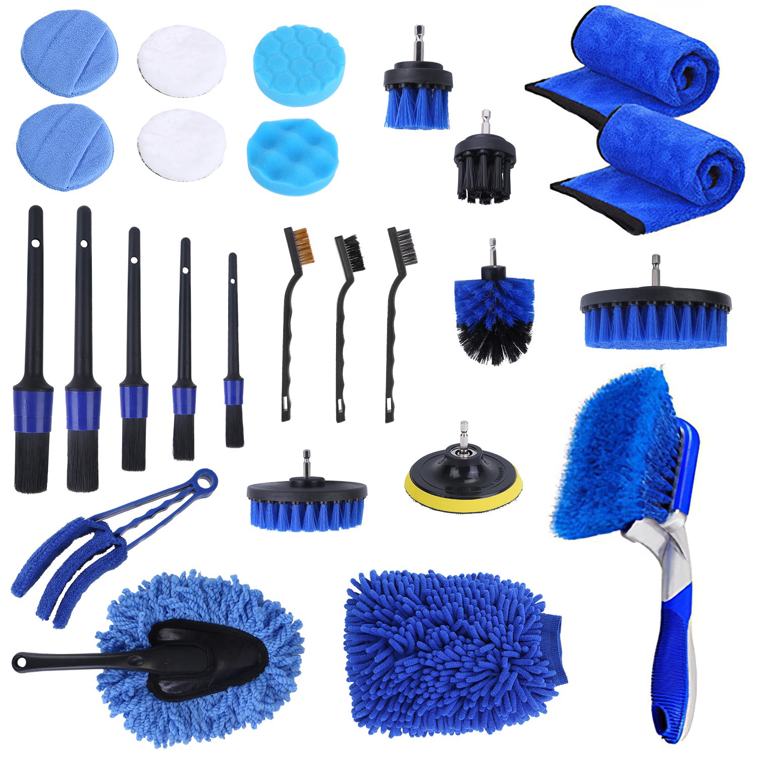 All 26 pieces of the Drive Ritual detailing kit laid out